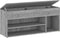 vidaXL - Schoenenbank - 105x30x45 - cm - bewerkt - hout - grijs - sonoma - eikenkleur