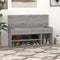 vidaXL - Schoenenbank - 105x30x45 - cm - bewerkt - hout - grijs - sonoma - eikenkleur