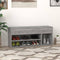 vidaXL - Schoenenbank - 105x30x45 - cm - bewerkt - hout - grijs - sonoma - eikenkleur