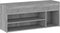 vidaXL - Schoenenbank - 105x30x45 - cm - bewerkt - hout - grijs - sonoma - eikenkleur