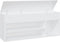 vidaXL - Schoenenbank - 105x30x45 - cm - bewerkt - hout - wit