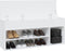 vidaXL - Schoenenbank - 105x30x45 - cm - bewerkt - hout - wit