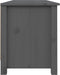 vidaXL - Schoenenbank - 110x38x45,5 - cm - massief - grenenhout - grijs