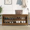 vidaXL - Schoenenbank - 110x38x45,5 - cm - massief - grenenhout - honingbruin
