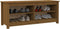 vidaXL - Schoenenbank - 110x38x45,5 - cm - massief - grenenhout - honingbruin