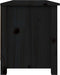 vidaXL - Schoenenbank - 110x38x45,5 - cm - massief - grenenhout - zwart