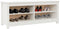 vidaXL - Schoenenbank - 110x38x45,5 - cm - massief - grenenhout - wit
