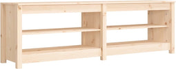vidaXL - Schoenenbank - 160x36,5x50 - cm - massief - grenenhout