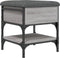 vidaXL - Schoenenbank - 42x42x45 - cm - bewerkt - hout - grijs - sonoma - eikenkleurig