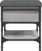vidaXL - Schoenenbank - 42x42x45 - cm - bewerkt - hout - grijs - sonoma - eikenkleurig