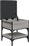 vidaXL - Schoenenbank - 42x42x45 - cm - bewerkt - hout - grijs - sonoma - eikenkleurig
