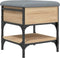 vidaXL - Schoenenbank - 42x42x45 - cm - bewerkt - hout - sonoma - eikenkleurig