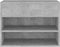 vidaXL - Schoenenbank - 60x30x45 - cm - bewerkt - hout - betongrijs