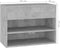 vidaXL - Schoenenbank - 60x30x45 - cm - bewerkt - hout - betongrijs