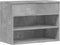 vidaXL - Schoenenbank - 60x30x45 - cm - bewerkt - hout - betongrijs