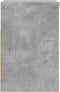 vidaXL - Schoenenbank - 60x30x45 - cm - bewerkt - hout - betongrijs