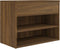 vidaXL - Schoenenbank - 60x30x45 - cm - bewerkt - hout - bruin - eikenkleur