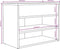 vidaXL - Schoenenbank - 60x30x45 - cm - bewerkt - hout - bruin - eikenkleur