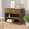 vidaXL - Schoenenbank - 60x30x45 - cm - bewerkt - hout - bruin - eikenkleur