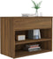 vidaXL - Schoenenbank - 60x30x45 - cm - bewerkt - hout - bruin - eikenkleur