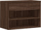 vidaXL - Schoenenbank - 60x30x45 - cm - bewerkt - hout - bruin - eikenkleur