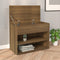 vidaXL - Schoenenbank - 60x30x45 - cm - bewerkt - hout - bruin - eikenkleur
