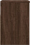 vidaXL - Schoenenbank - 60x30x45 - cm - bewerkt - hout - bruin - eikenkleur