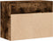 vidaXL - Schoenenbank - 60x30x45 - cm - bewerkt - hout - gerookt - eikenkleurig