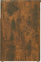 vidaXL - Schoenenbank - 60x30x45 - cm - bewerkt - hout - gerookt - eikenkleurig