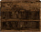 vidaXL - Schoenenbank - 60x30x45 - cm - bewerkt - hout - gerookt - eikenkleurig