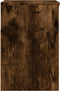 vidaXL - Schoenenbank - 60x30x45 - cm - bewerkt - hout - gerookt - eikenkleurig