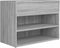 vidaXL - Schoenenbank - 60x30x45 - cm - bewerkt - hout - grijs - sonoma - eikenkleurig