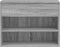 vidaXL - Schoenenbank - 60x30x45 - cm - bewerkt - hout - grijs - sonoma - eikenkleurig