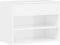 vidaXL - Schoenenbank - 60x30x45 - cm - bewerkt - hout - hoogglans - wit