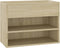 vidaXL - Schoenenbank - 60x30x45 - cm - bewerkt - hout - sonoma - eikenkleurig