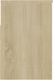 vidaXL - Schoenenbank - 60x30x45 - cm - bewerkt - hout - sonoma - eikenkleurig