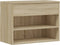vidaXL - Schoenenbank - 60x30x45 - cm - bewerkt - hout - sonoma - eikenkleurig