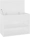 vidaXL - Schoenenbank - 60x30x45 - cm - bewerkt - hout - wit