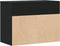 vidaXL - Schoenenbank - 60x30x45 - cm - bewerkt - hout - zwart