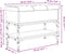 vidaXL - Schoenenbank - 62x32x45 - cm - bewerkt - hout - grijs - sonoma - eikenkleurig