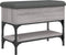 vidaXL - Schoenenbank - 62x32x45 - cm - bewerkt - hout - grijs - sonoma - eikenkleurig