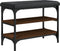 vidaXL - Schoenenbank - 62x32x47 - cm - bewerkt - hout - bruin - eikenkleur