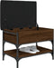 vidaXL - Schoenenbank - 62x42x45 - cm - bewerkt - hout - bruin - eikenkleur