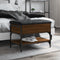 vidaXL - Schoenenbank - 62x42x45 - cm - bewerkt - hout - bruin - eikenkleur