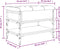 vidaXL - Schoenenbank - 62x42x45 - cm - bewerkt - hout - bruin - eikenkleur