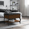 vidaXL - Schoenenbank - 62x42x45 - cm - bewerkt - hout - bruin - eikenkleur