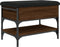 vidaXL - Schoenenbank - 62x42x45 - cm - bewerkt - hout - bruin - eikenkleur