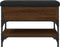 vidaXL - Schoenenbank - 62x42x45 - cm - bewerkt - hout - bruin - eikenkleur