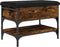 vidaXL - Schoenenbank - 62x42x45 - cm - bewerkt - hout - gerookt - eikenkleurig