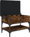 vidaXL - Schoenenbank - 62x42x45 - cm - bewerkt - hout - gerookt - eikenkleurig